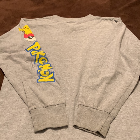 Vintage 1999 Pokémon Pikachu Long Sleeve Shirt Top S Small Screen Print Image - Picture 11 of 12